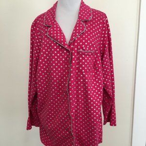 Sleep Shirt Pok-a-dots Pink Silver 18/20 Cotton ..